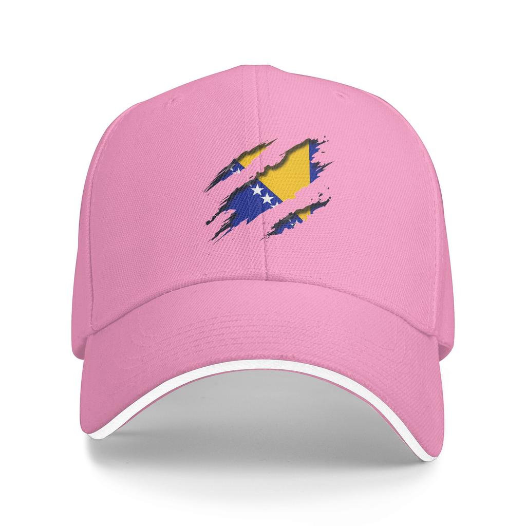 Spring Bosnia Flag Symbol Baseball Cap  Outdoor Sport Fashion Design Sun Trucker Hat Unisex Adult Hot Sale Baseball Caps