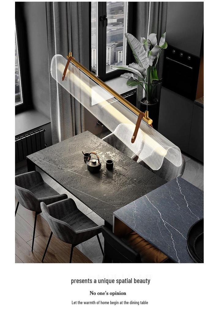 Modern Italian Minimalist Linear Pendant Light for Restaurant or Office