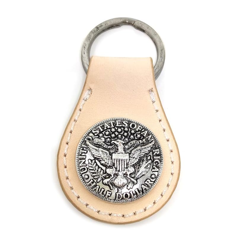 

[H.N.Z] men s key ring cowhide concho native key ring natural rclk-002d