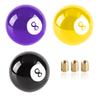 Universal Round Shifter Knob Head Black 8 Ball Racing Acrylic Gear Shift Knob SK-1003-8