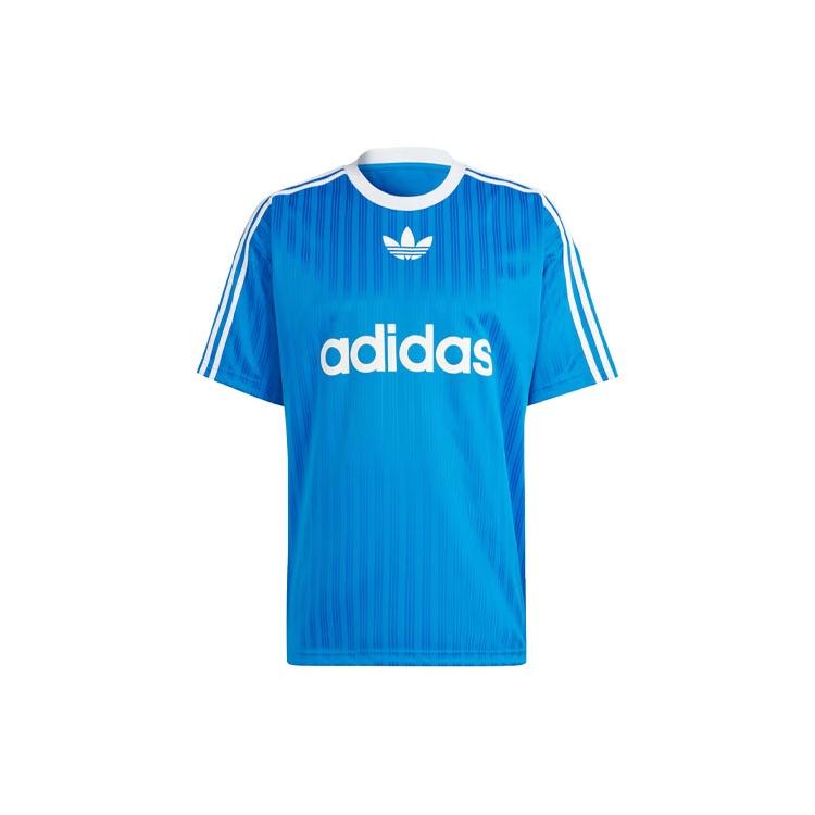 adidas Adicolor Tee Asia Sizing  Blue White  Men s IM9456 XXL
