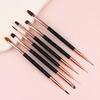Double Ended Nail Art Brush for Manicure Drawing Design DIY Tool Professional Salon Painting Pen Easy Control for Acrylic Gel