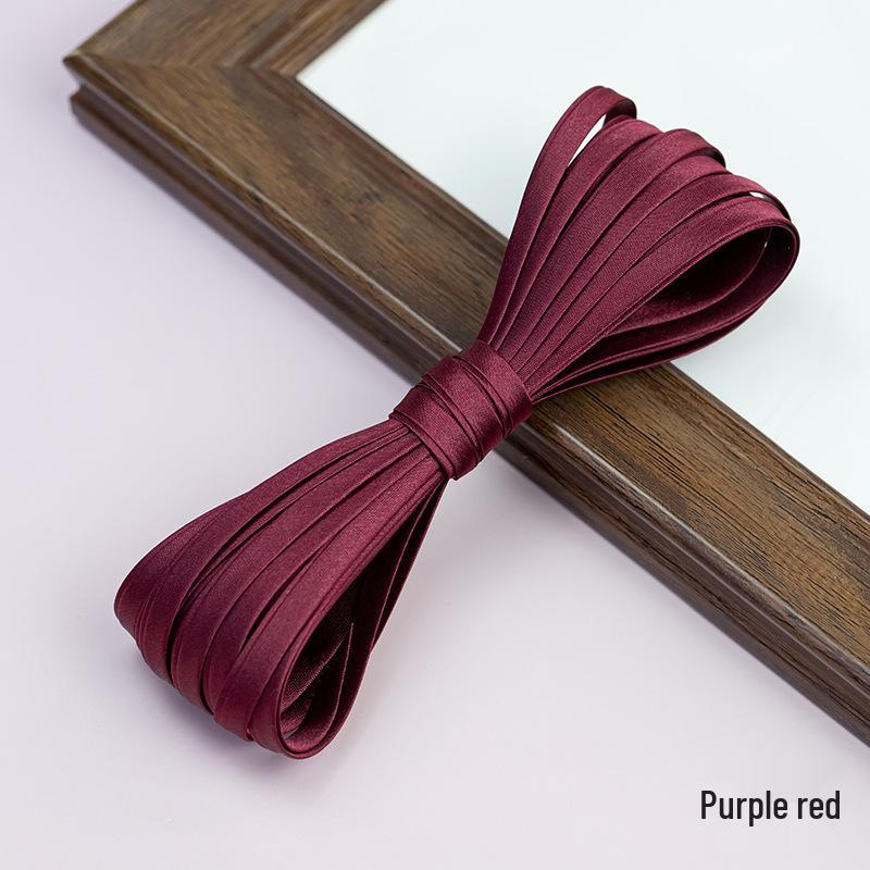 Hengmeihe Satin Cheongsam Paspelband - 0,6 cm Bügelfreie Saumeinfassung für Bekleidungszubehör