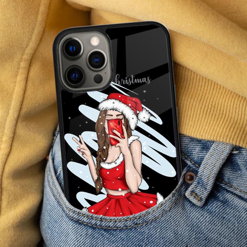 Christmas Girls Tree Gift Soft Phone Case for iPhone 17 Air 16e Pro Max 15 Pro 13 14 Plus 11 12 MagSafe Magnetic Coque