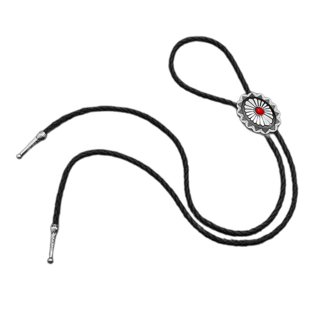 Vintage Western Cowboy Bolo Tie Celts Necktie Punk Necklace Costume Accessory American Bola Tie Western