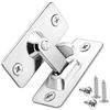 90 Degree Stainless Steel Door Latch Right Angle Sliding Bending Door Lock Latch Locker Hardware Accessories with Screws