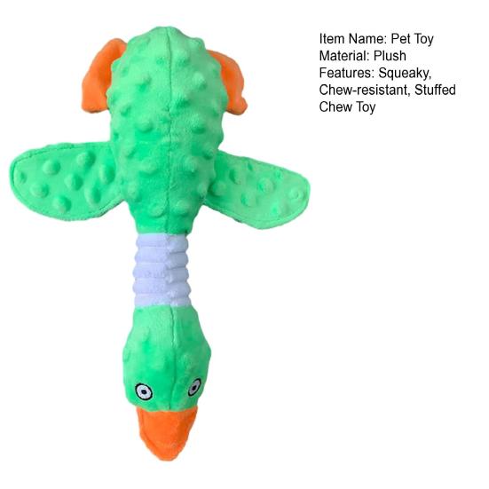 Stuffed Duck Dog Toy for Aggressive Chewers Soft Plush Duck Toy with Squeaker Crinkle Paper Puppy Chew Toy for Interactive Play And Boredom Relief