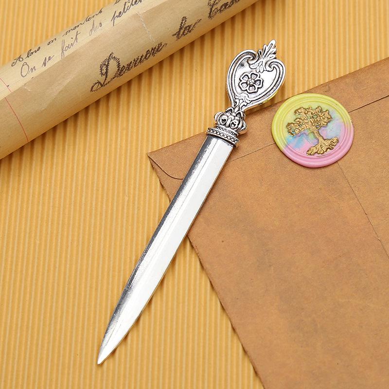 Zinc Alloy Retro Metal Letter Opener, European-American Style, In Stock