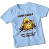 I Ate All The Chocolate Kids Tshirt Novelty Easter Chick Design Top