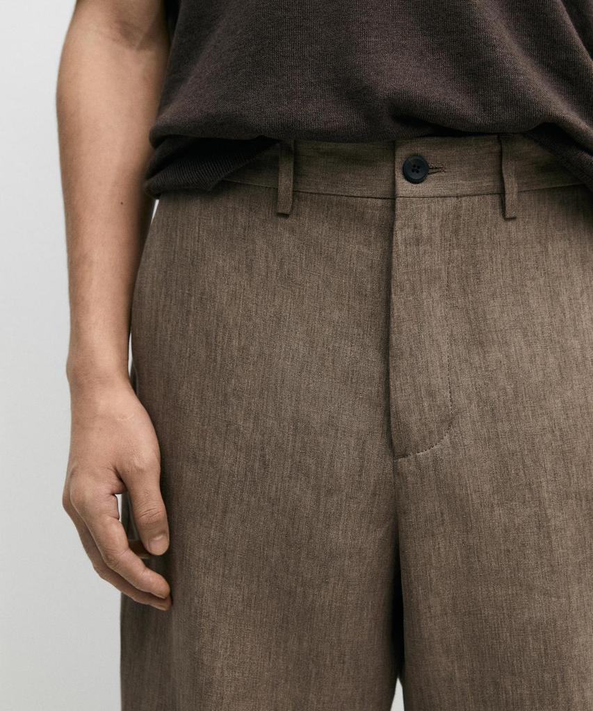 Masimodutti Linen Suit Pants