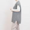 Vest for Women V Neck Line Twist Pattern Over Fit Vest Casual Date Look Korea Fashion