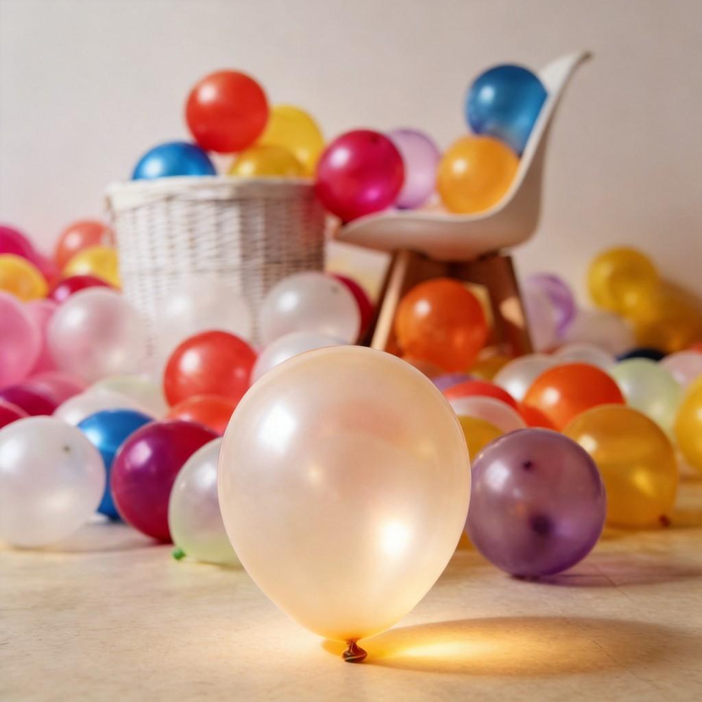 Latex Balloons Set With Matte Finish For Birthday Party Decoration And Event Celebrations