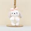 Bow Cute Rabbit Keychain Cartoon Child Schoolbag Decorative Pendant Plush Doll