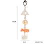 Y2K Goldfish Key Chain Wind Chimes Round Beaded Keyring For Phone Camera Earphone Case Charm Pendant Keycord