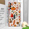 Funny Fall Maple Leaf Pumpkin Mushroom Phone Case for Samsung Galaxy A55 A54 A53 A14 A16 A36 A13 A15 A25 A07 5G Clear Soft Cover