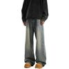 JYL Men's Straight Jeans  Cross-Border Cleanfit Vintage Loose Wide-Leg Denim