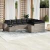 VidaXL Garden Lounge Set with Cushions 10 Pcs, Patio Sofas, Furniture Set, Outdoor Terrace Furniture, Grey 3223061