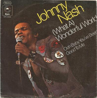 7inch Record JOHNNY NASH  What A Wonderful World EPC4294 EPIC 1976 Netherland Reggae Ska  Dub Used