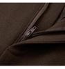 Women's Coffee Wool-Blend A-Line Skirt: High-Waisted, Slimming, Back Slit for Autumn/Winter 2025.