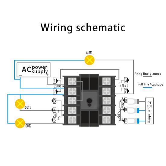 REX-C100 100-240V digitální inteligentní regulátor teploty K termočlánkový termostat