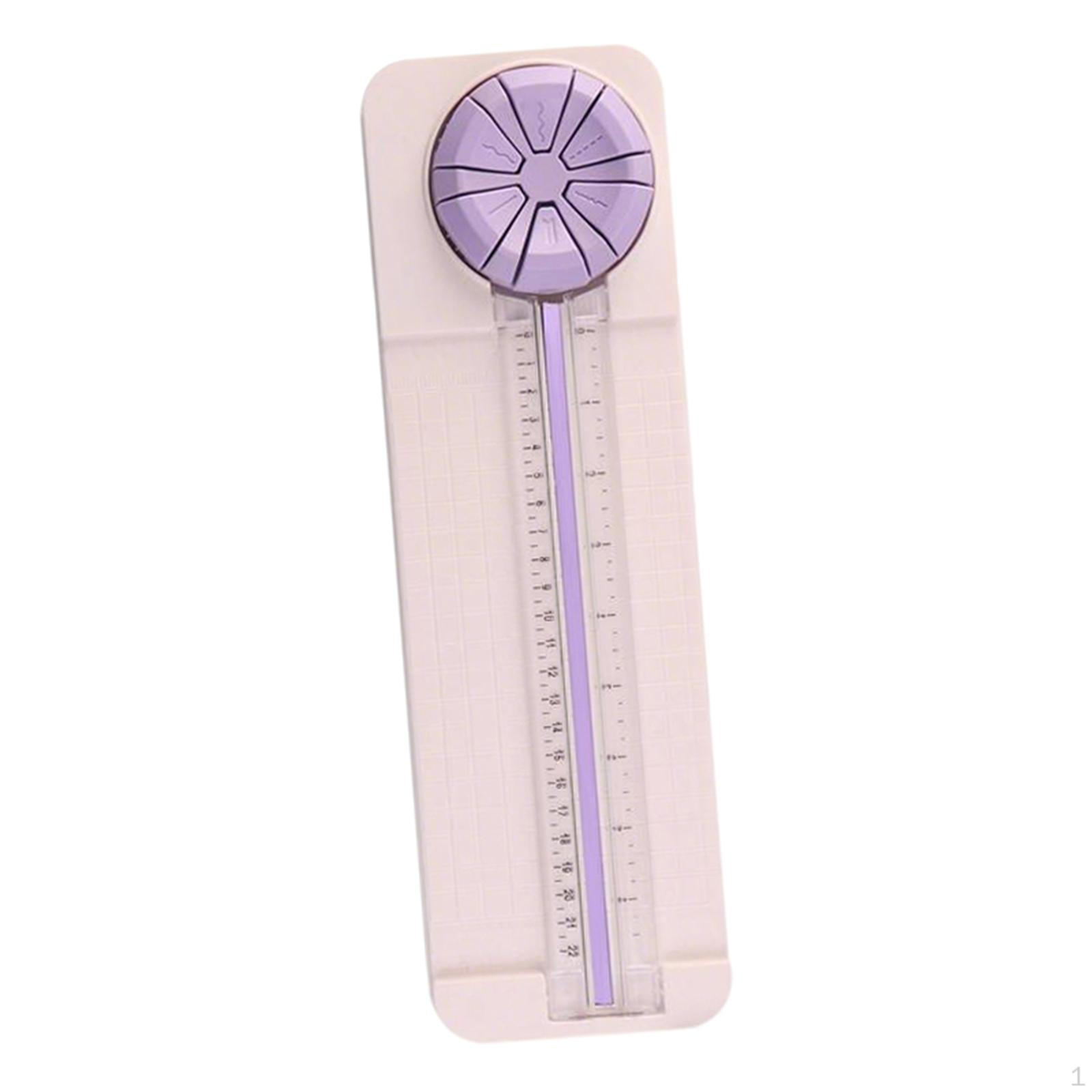 

Craft Paper Cutter Trimmer Compact Ruler Portable Cutting Tool 6 in 1 for Stationery Home фіолетовий