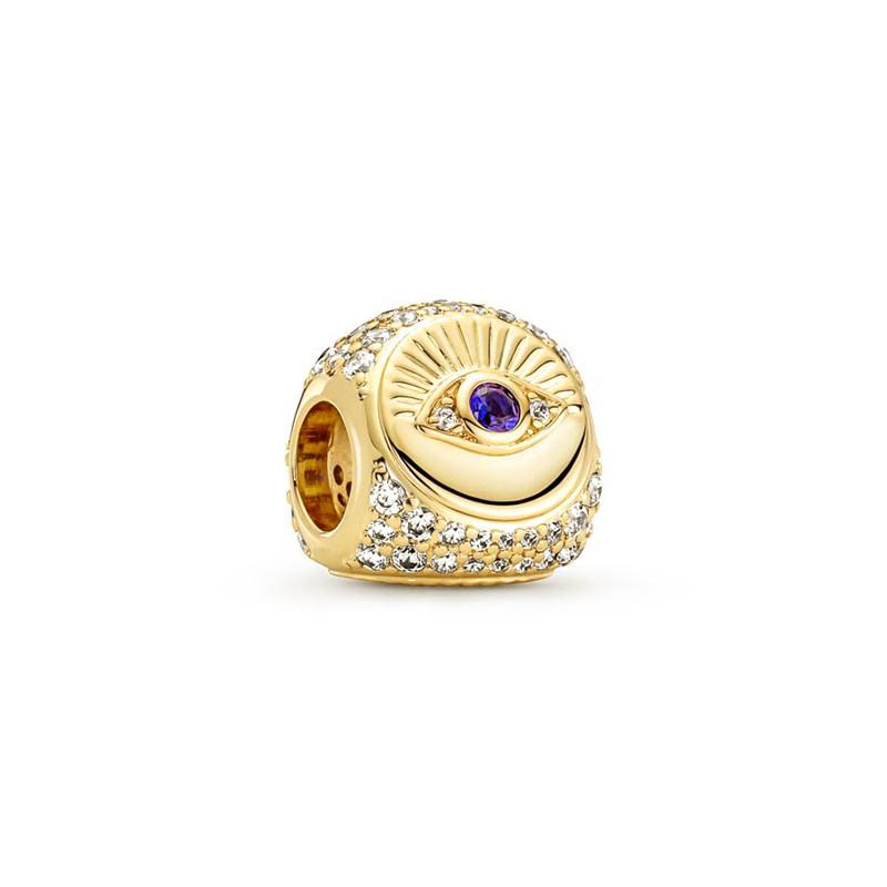NEW DIY Sparkling Gold-Plating Serise Family Star Flower Cake Charm Bead Fit Silver European Bracelet Jewelry Gift