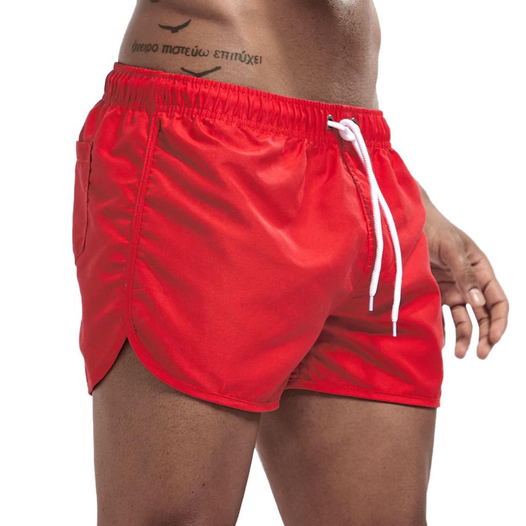 Men's Spring And Summer Splicing Swimming Trousers And Beach Surfing Shorts