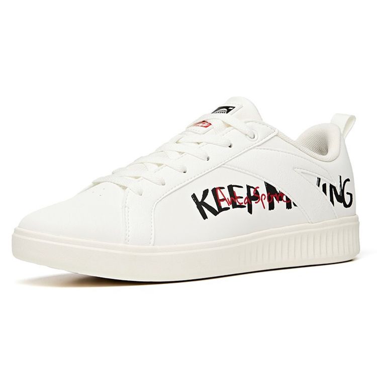 Anta Lightweight Comfortable Low-Top Sneakers Men Sneakers White Black 112018060-4