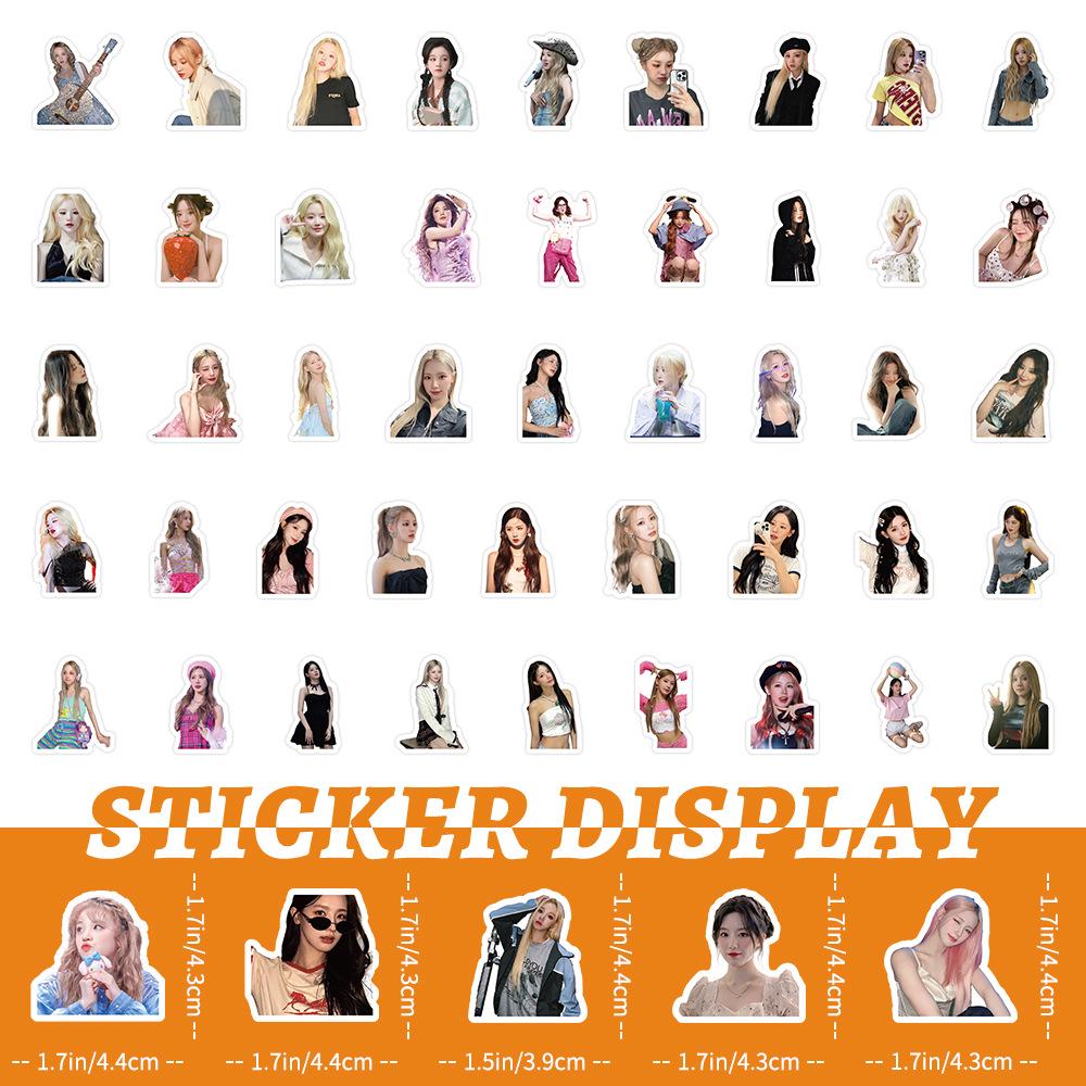 100 Korean Girl Group (G)I-dle Graffiti Stickers: Song Yuqi Waterproof Decor for Suitcases & Phone Cases