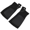 2PCS Equestrian Half Chaps Cowhide Leather Canvas Professional Ergonomic Horse Riding Half Chaps for Training S