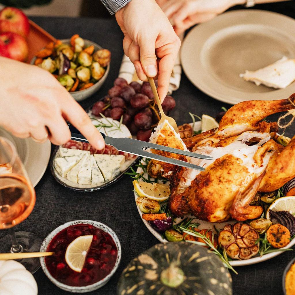 2 Pcs Carving Fork 10 Inch Long Stainless Steel Barbeque Fork For Bbq Bbq Serving Cooking Bbq Baking Bbq Tools Kitchen Supplies