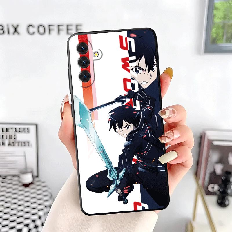 Anime S-Sword O-Online SAO Soft Phone Case for Samsung A17 A37 A57 A16 A26 A36 A56 A15 A25 A35 A55 A14 A24 A34 A54 A13 A23 A33 A