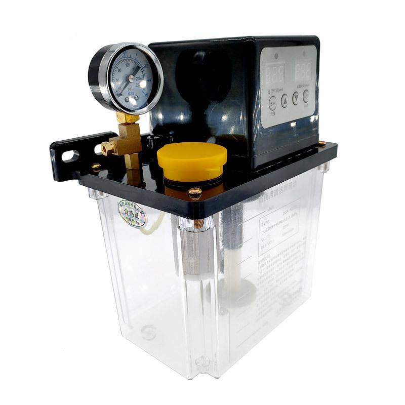 1pcs 0.5L 1L 2L Electromagnetic Lubrication Pump CNC Automatic Solenoid Oil Pump HP-5 Hand Pressure Oil Pump Capacity 0.5L