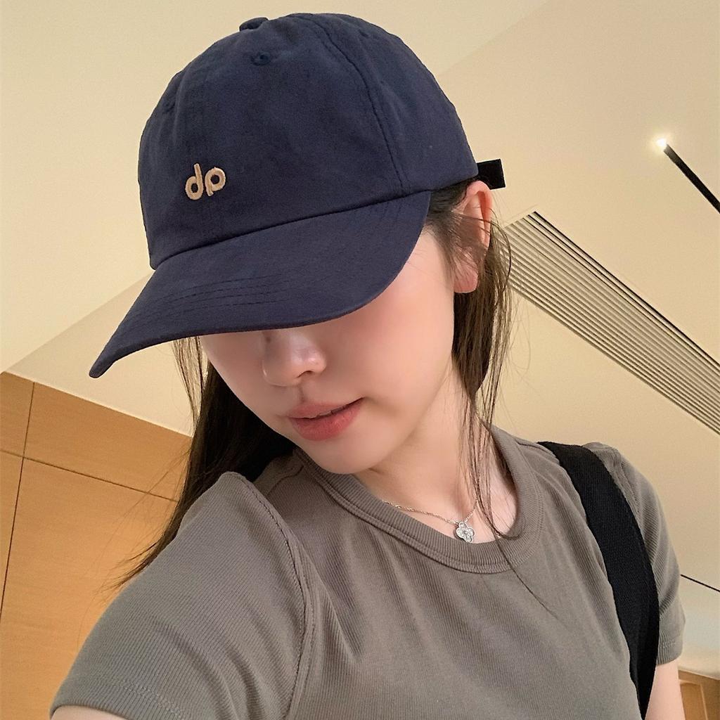 Embroidered Letter Baseball Caps for Both Men and Women with Soft Tops Large Heads and Pure Cotton Baseball Caps Make The Face Look Smaller