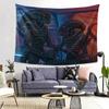 Xenomorph Alien Tapestry Decor Art Aesthetic Tapestries for Living Room Bedroom Home Wall Cloth Wall Hanging
