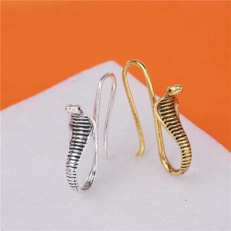 Elegant Punk Inspired Snake Earrings with Detailing Comfortable Earrings Suitable for Adding Edge to Various Outfits