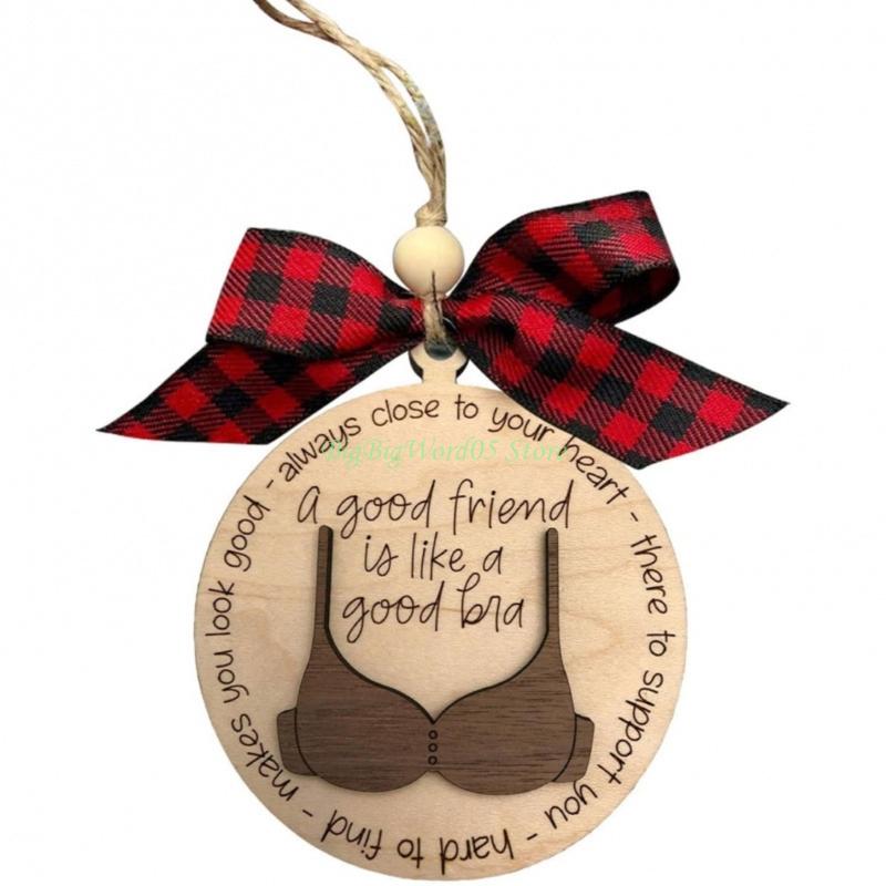 24TE Kids Friendly Wooden Christmas Ornament Elegant Holiday Tree Decorations