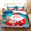 Christmas Bedding Set Duvet Cover Comforte 3D Children'S Cute Printed Cartoon 100% Polyester 3-Piece Set 1 Quilt Cover