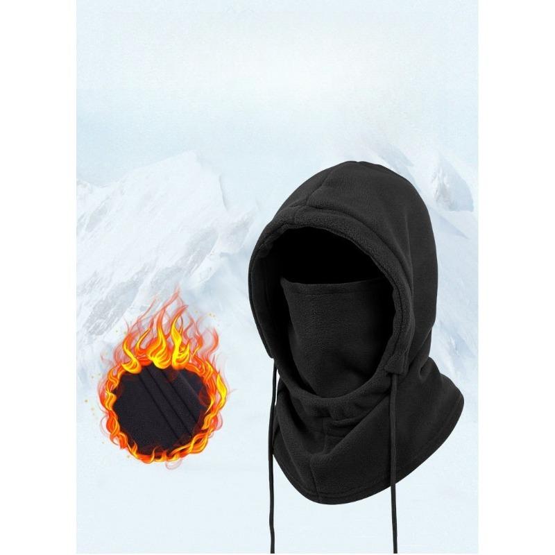 Winter Cycling Adult Hat, Winter Cold Protection Mask, Warm Mask, Scarf, Integrated Fleece, Windproof Ear Protection Headgear