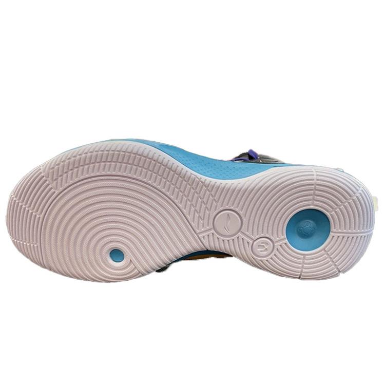 Li Ning Sonic 9 Team Textile, Synthetic Leather Cushioning Slip Resistant Abrasion Resistant Mid top Basketball Shoes ABPR017-3