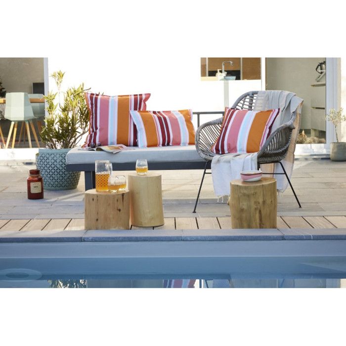 "Outdoor" Cushion Cover All Sizes The Butterfly Effect - Bianca Feu - Cushion Cover 60 X 60 Cm