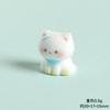 Flocked Cat Decor Fluffy Resin Animal Figures Cute Mini Desk Ornament Car Dashboard Accessory DIY Craft Supplies