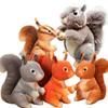 1Pc 25Cm Squirrel Plush Toy Stuffed Simulation Striped Squirrel Forest Animals Cute Cartoon Animals Toys For Xmas Gift
