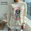 T Shirts for Women Tops Long Sleeve Cute Printed Tshirt Korea Fashion