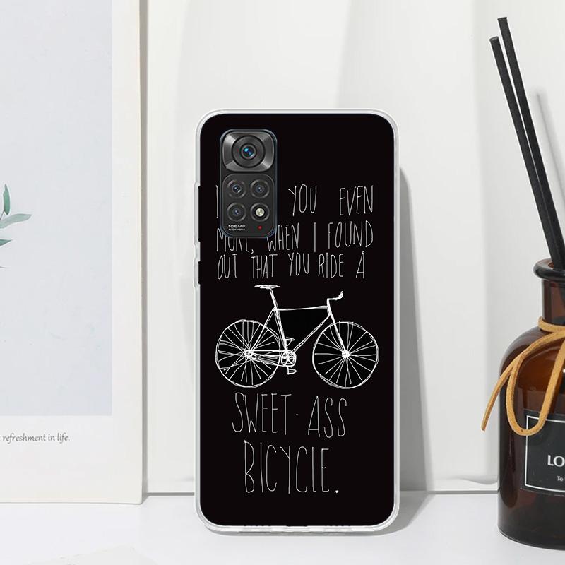 Bicycle Bike Sport Phone Case For Xiaomi Redmi Note 15 13 14S 14 Pro Plus 12S 11S 10S 12 11E 10 11T Art Fundas Back Cover Redmi