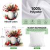 Christmas Decorations Pillowcase Printed Polyester 45X45Cm Throw Pillowcover Decorative Sofa Cushion Pillowslip Home Decor