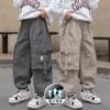 Boys' Summer Ice Silk Overalls Ruan Handsome 2025 Summer Children's Thin Pants Ankle-Tied Middle and Big Children Anti Mosquito Pants