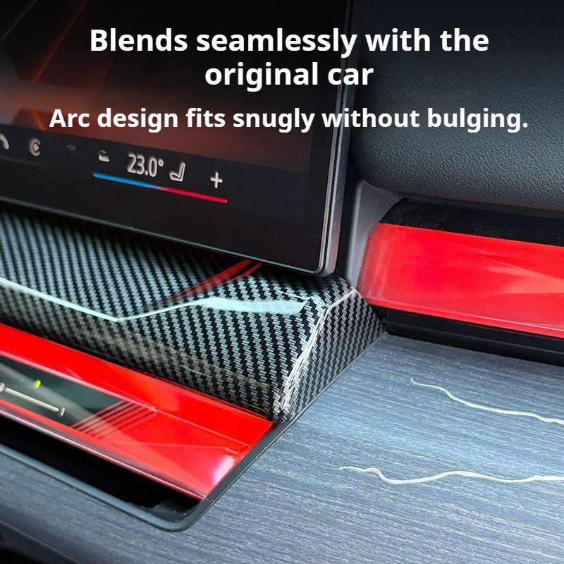 For BMW 5 Series i5 G60 2024-2025 Carbon fiber decorative strip panel accessories under the central control navigation screen