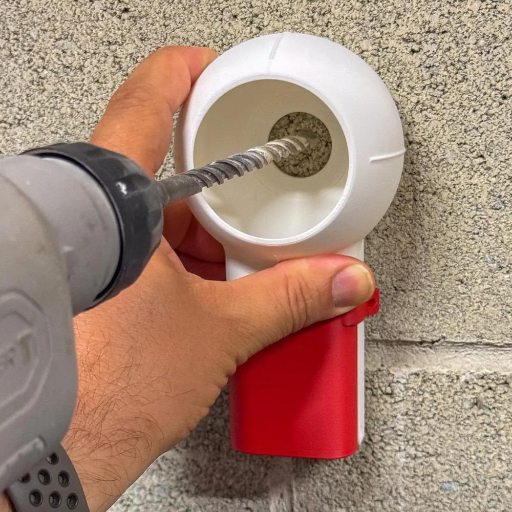 Non-Slip Drill Dust Box Multi-function Drill Tools Guide Drilling Dust Collector Portable Wall Drilling Dust Collector Box