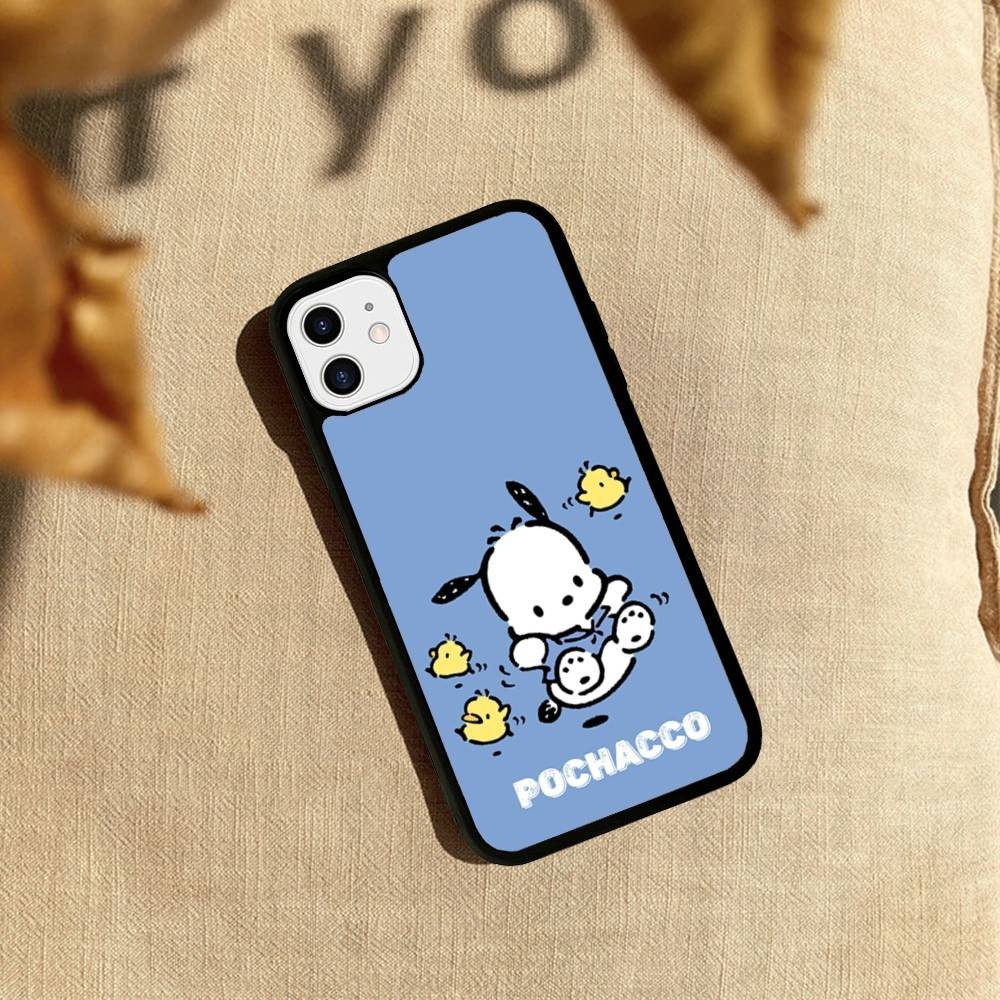 Cute P-Pochacco Phone Case For iPhone 17 Pro 16 Plus 16 Pro Max 15 14 13 12 11 PC+TPU Back Cover